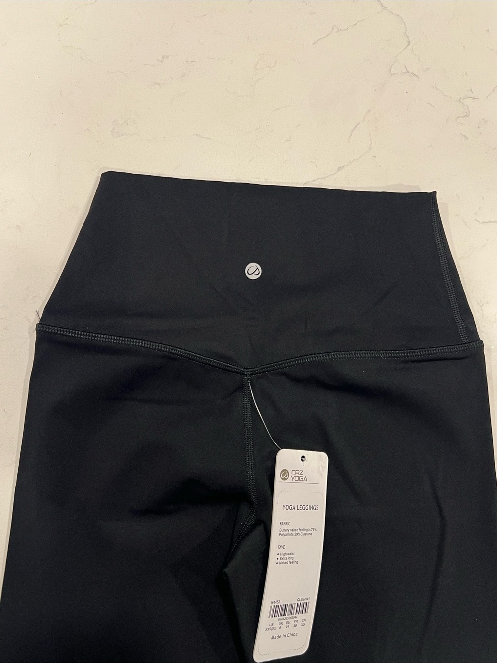 CRZ YOGA Black High-Waist Yoga Leggings - Picture 2 of 9